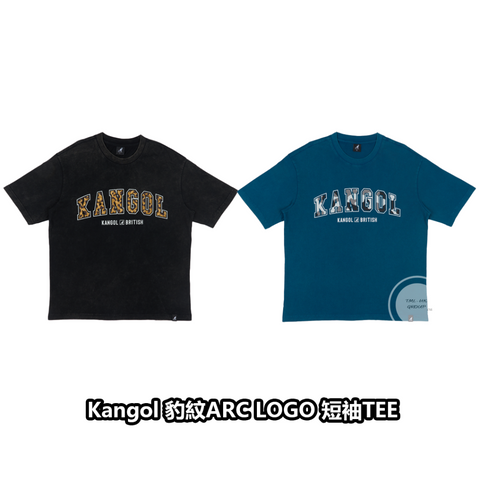 【限時優惠】 KANGOL 豹紋 ARC LOGO 短袖 Tee (預訂貨品，10月14日送出)