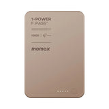 Momax 1-Power F.Pass+ 10000mAh 磁力帶線流動電源 (CCC 認證)