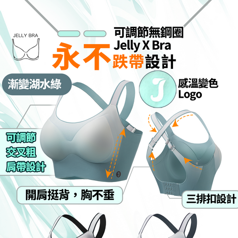 2025 Jelly X Bra 套裝 - 無痛升CUP｜永不跌帶無鋼圈 (預訂貨品，10月9日送出)