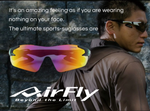 「堅離鼻」太陽眼鏡 - 日本製 Airfly 無鼻托運動太陽鏡 (預訂貨品，10月24日送出)